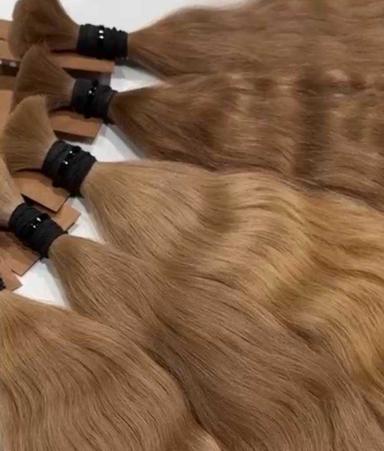 Slavic hair extensions collection - naturally fine, silky luxury hair bundles