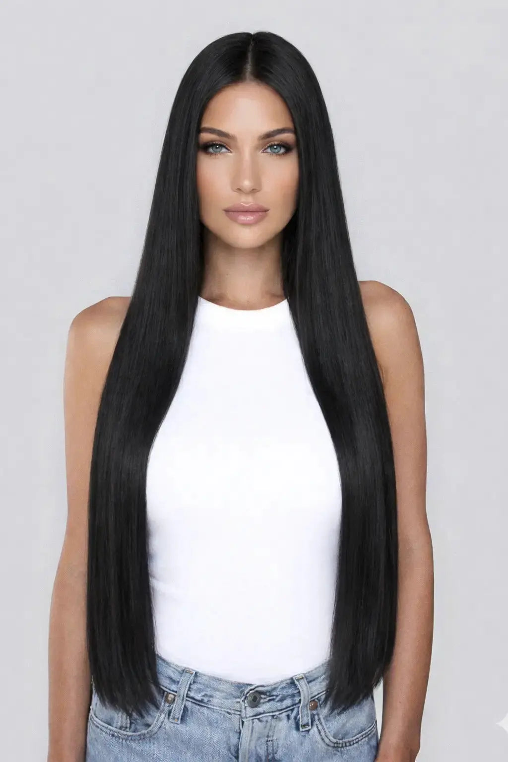 Premium Bulk Hair Extensions – Colour 1B SilkLab Hair