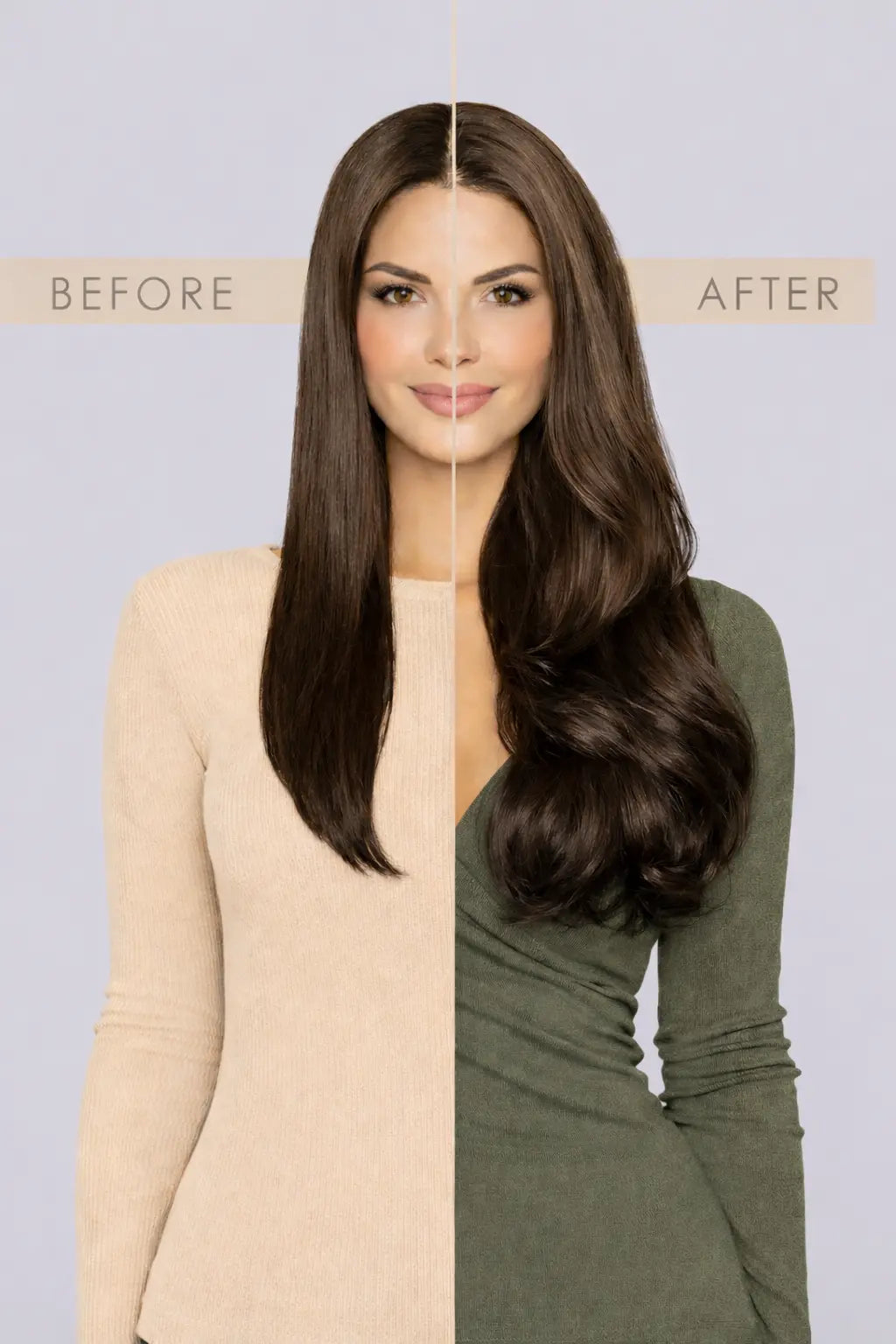 before and after hair extensions colour 6